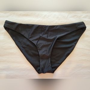 Pinkblush Black Solid Maternity Bikini Bottoms, Size XL